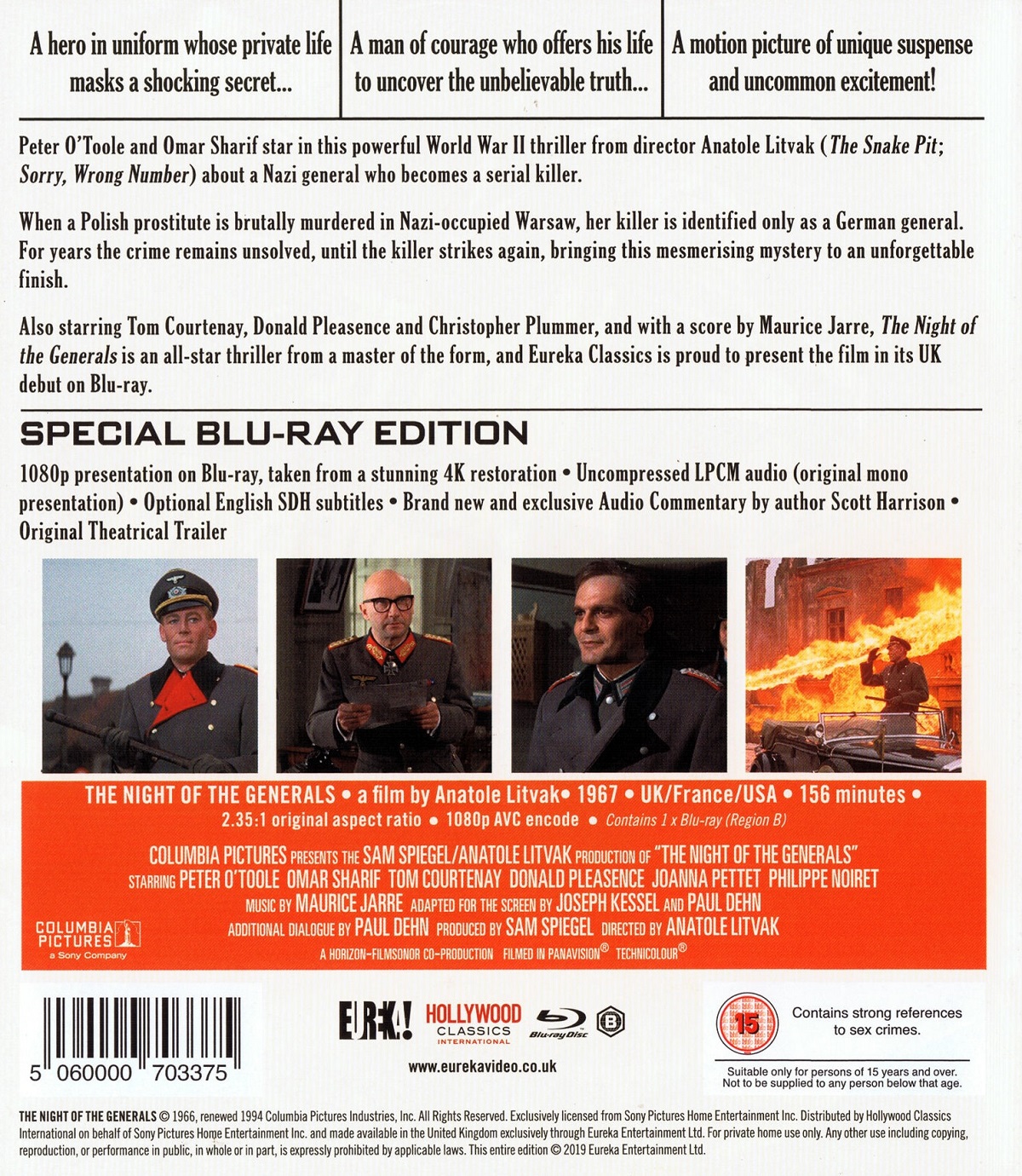 Night of the Generals (ej svensk text) (Blu-ray) - 2