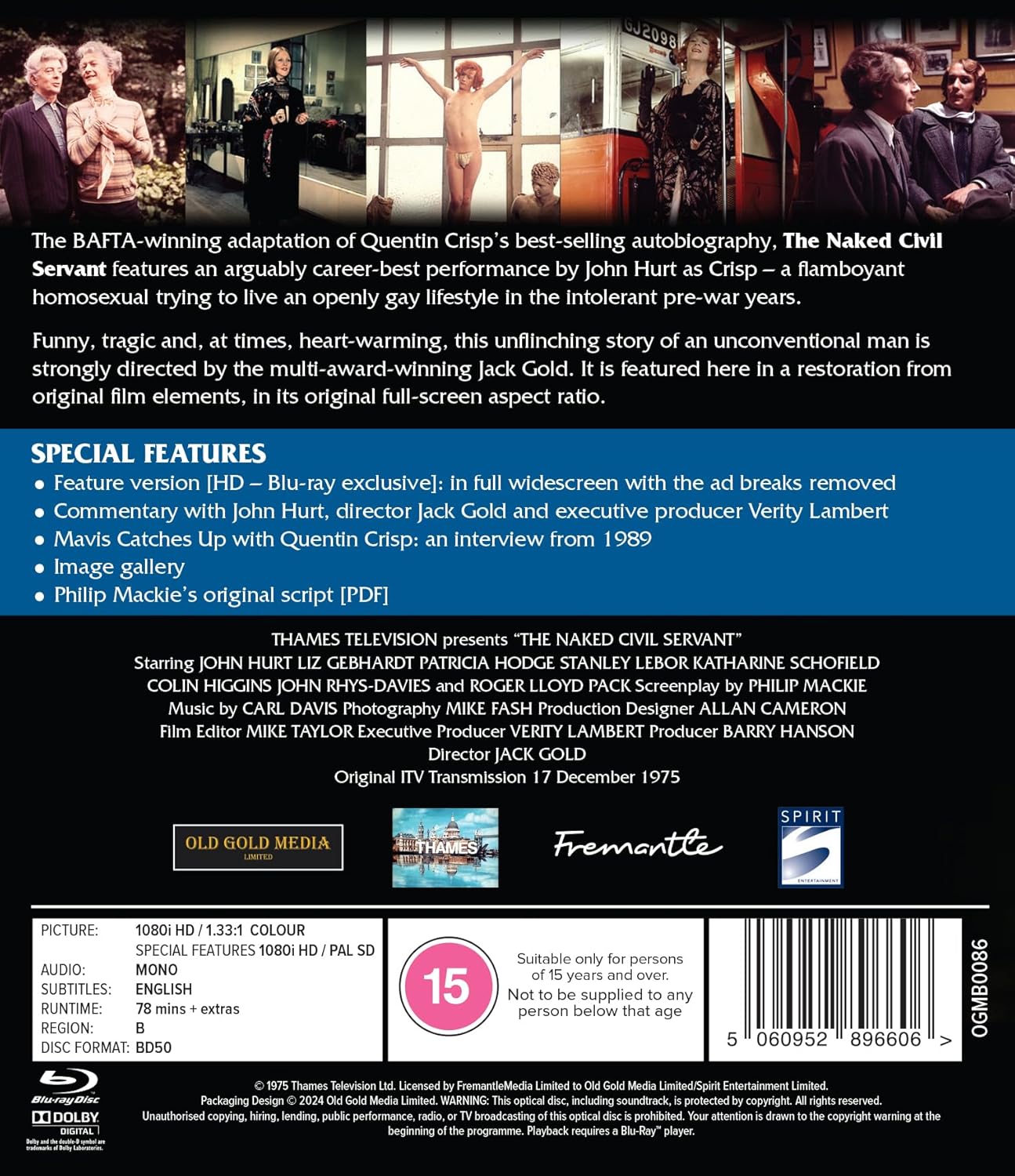 The Naked Civil Servant (ej svensk text) (Blu-ray) - 2
