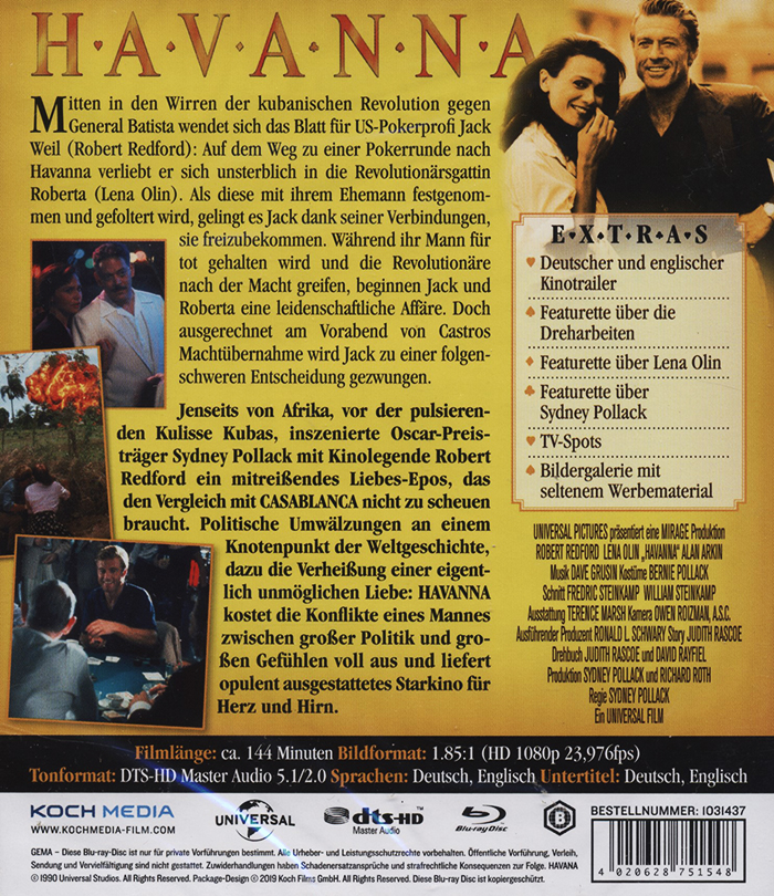 Havana (ej svensk text) (Blu-ray) - 2