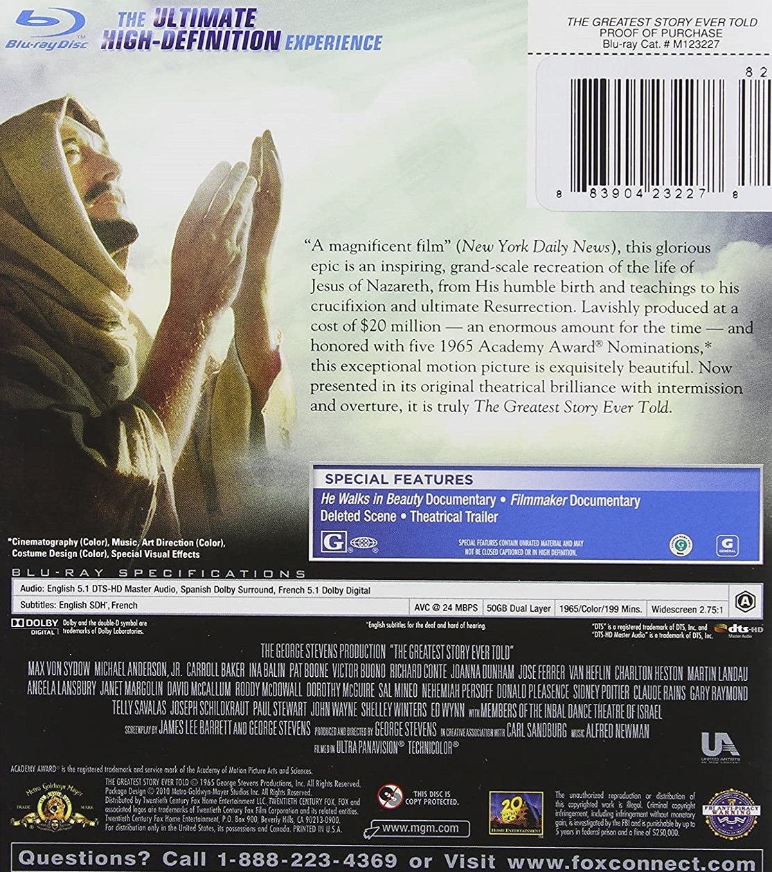 Greatest Story Ever Told (ej svensk text) (Blu-ray) - 2