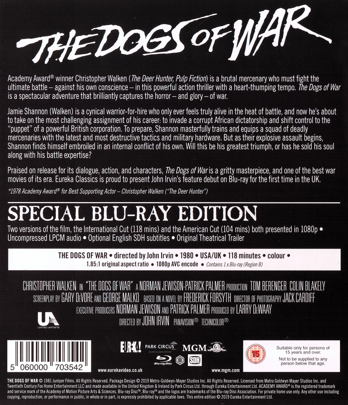 Dogs of War (Limited Edition Booklet) (ej svensk text) (Blu-ray) - 2