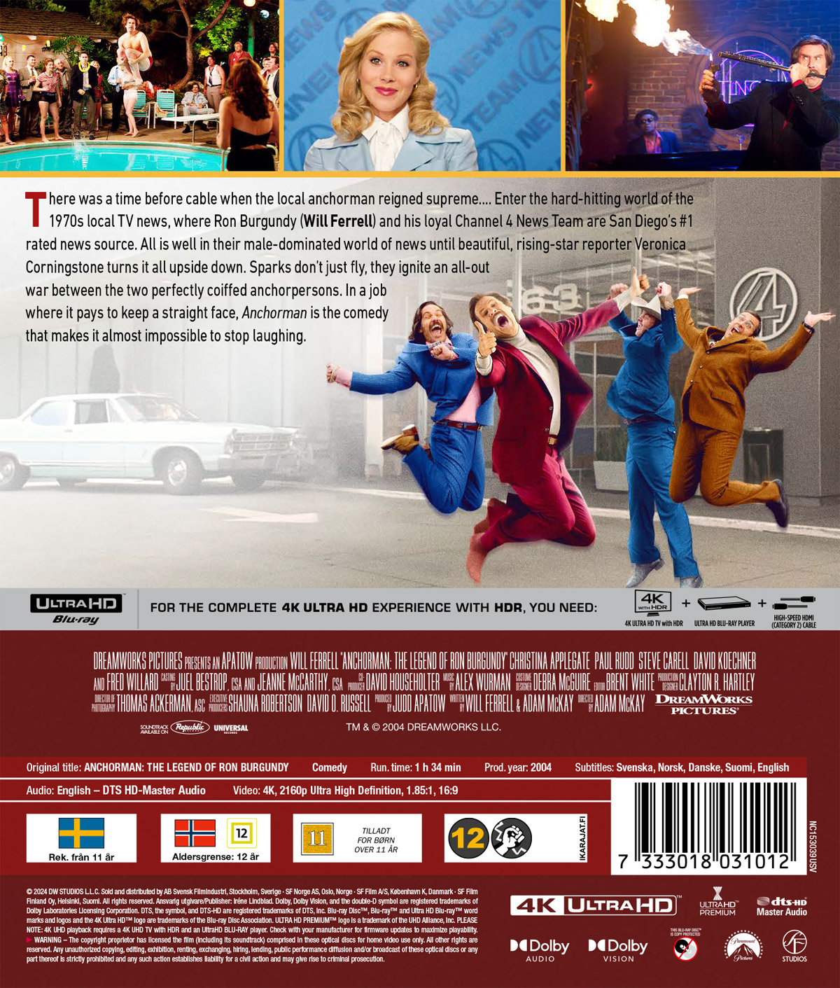 Anchorman - Legenden Om Ron Burgundy (4K Ultra HD) - 2
