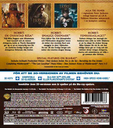 Hobbit - Motion Picture Trilogy (Blu-ray + Real 3D) - 2