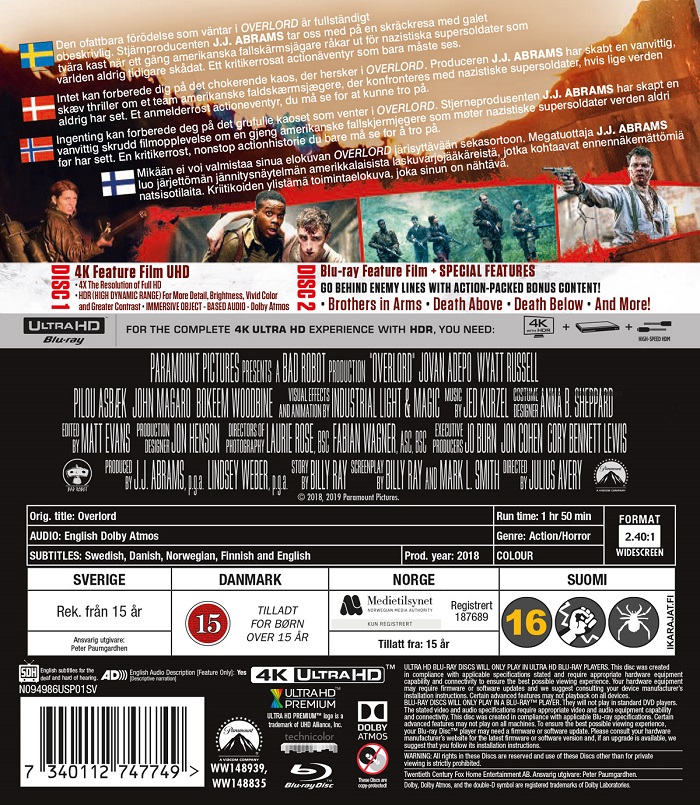 Overlord (4K Ultra HD Blu-ray) - 2