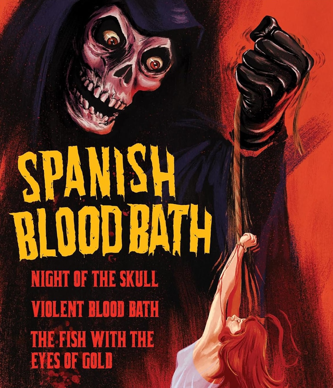 Spanish Blood Bath: Night of the Skull / Violent Blood Bath / The Fish with the Eyes of Gold (ej svensk text) (Blu-ray)