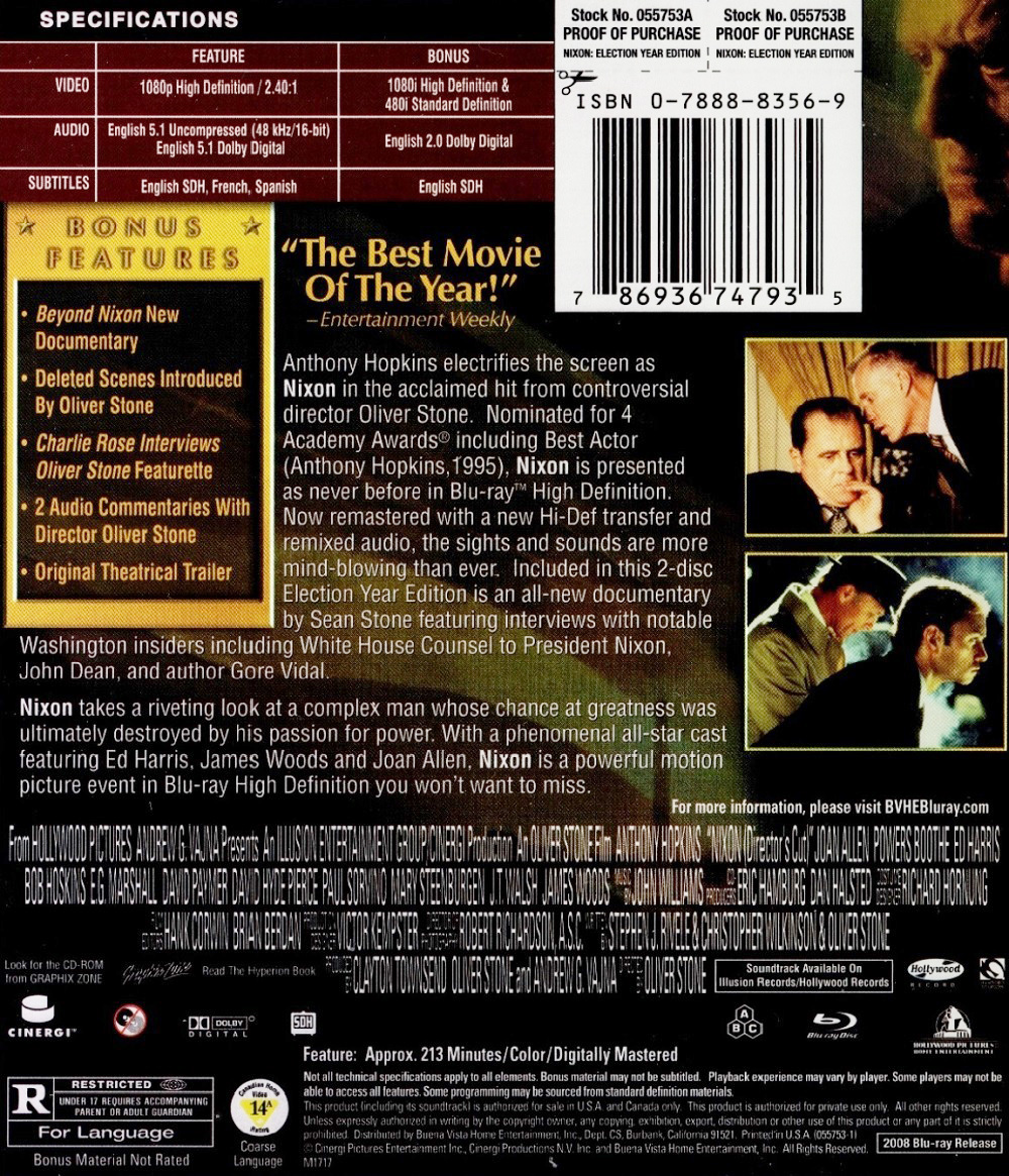 Nixon (ej svensk text) (Blu-ray) - 2