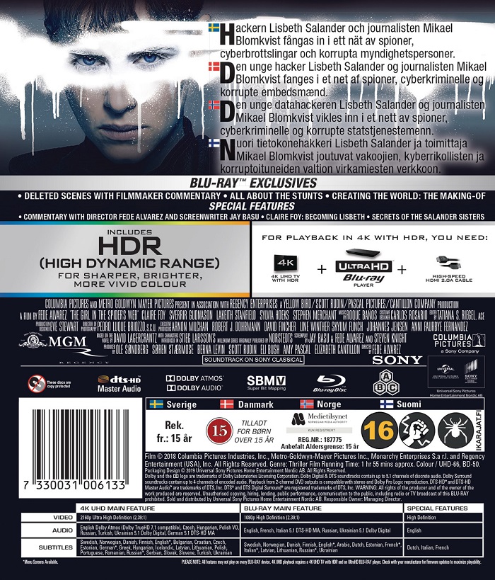 Girl In the Spider's Web (4K Ultra HD Blu-ray + Blu-ray) - 2