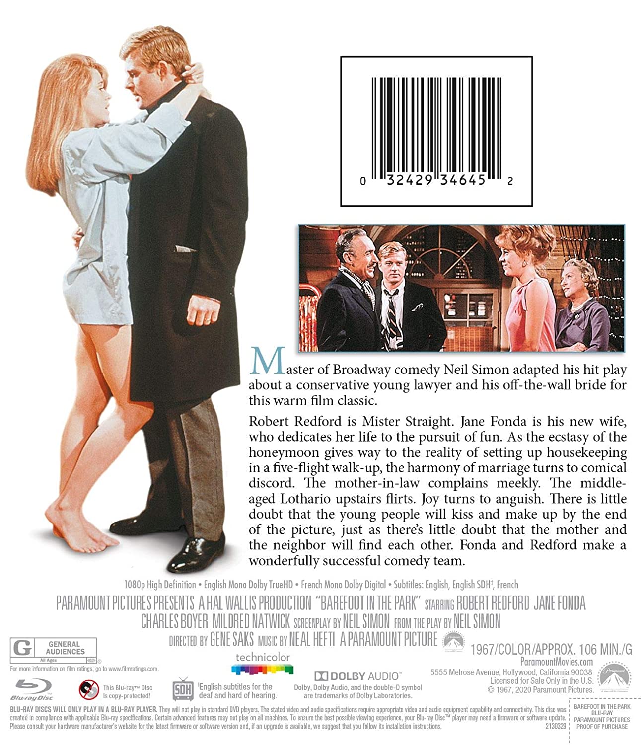 Barefoot In the Park (ej svensk text) (Blu-ray) - 2