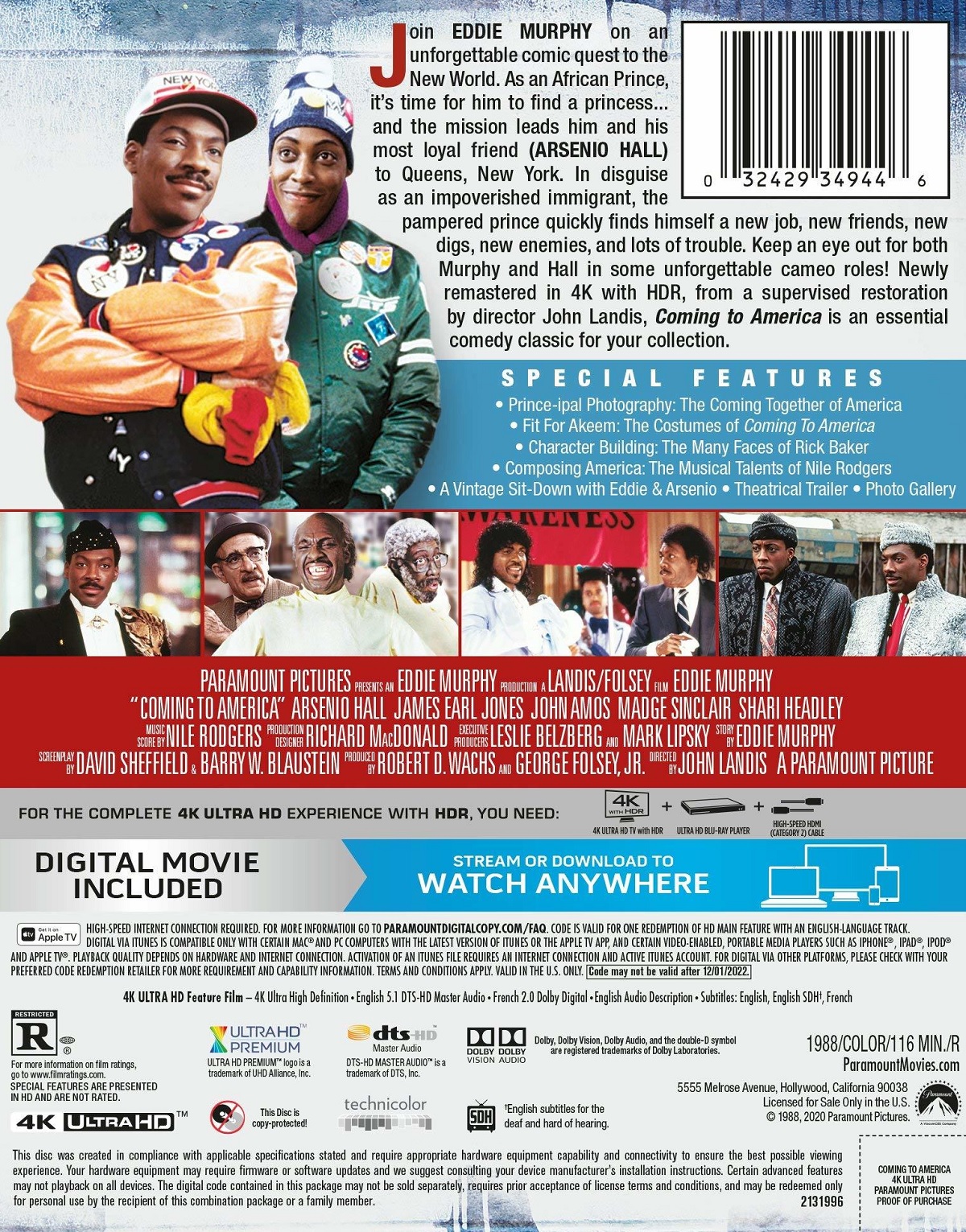 Coming To America (ej svensk text) (Steelbook) (4K Ultra HD) - 2