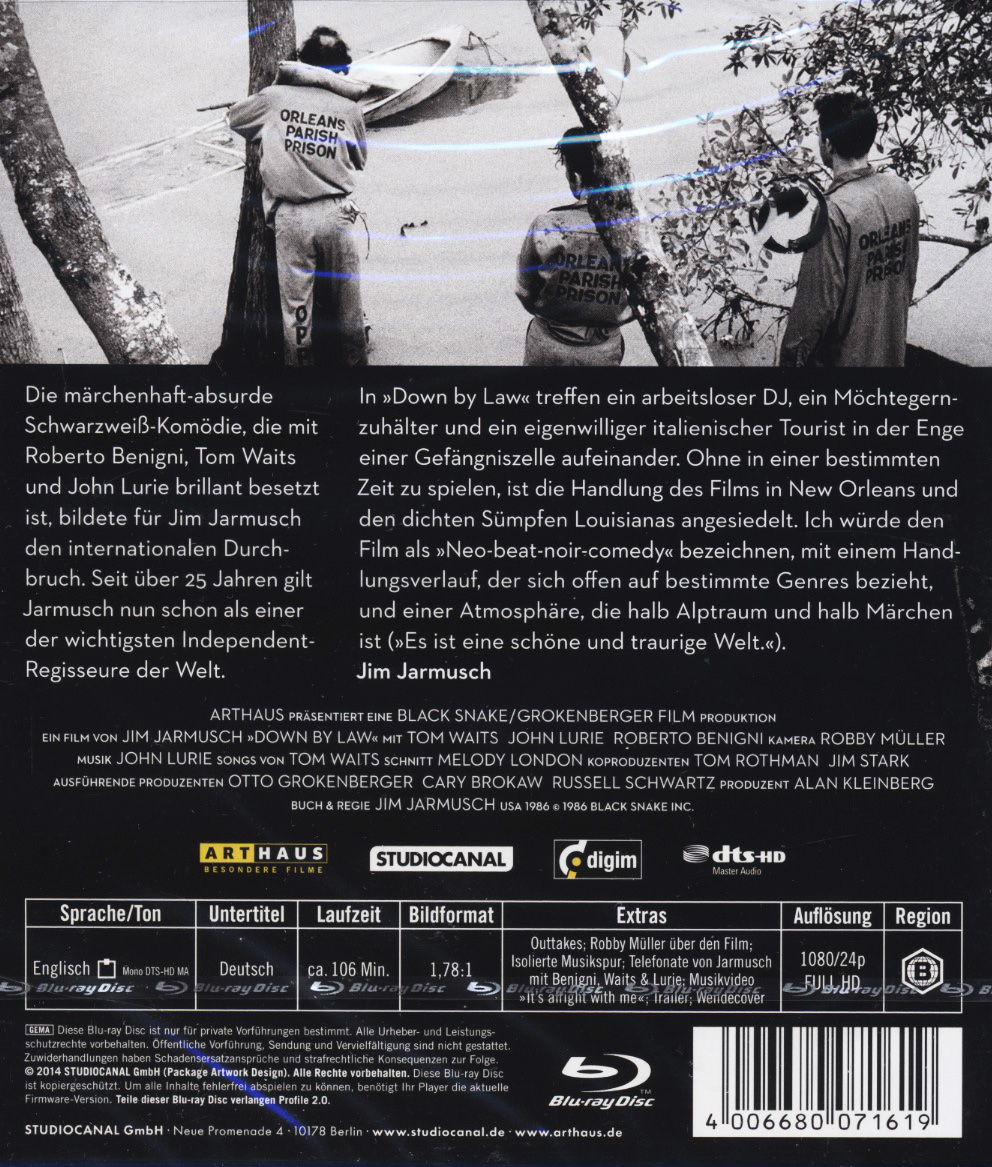 Down By Law (ej svensk text) (Blu-ray) - 2