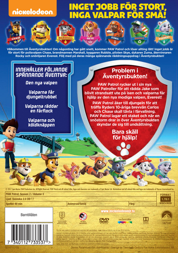 Paw Patrol - Säsong 2 - Volym 3 - 2