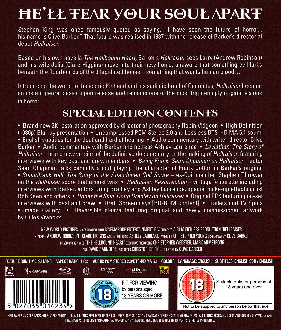 Hellraiser (ej svensk text) (Blu-ray) - 2