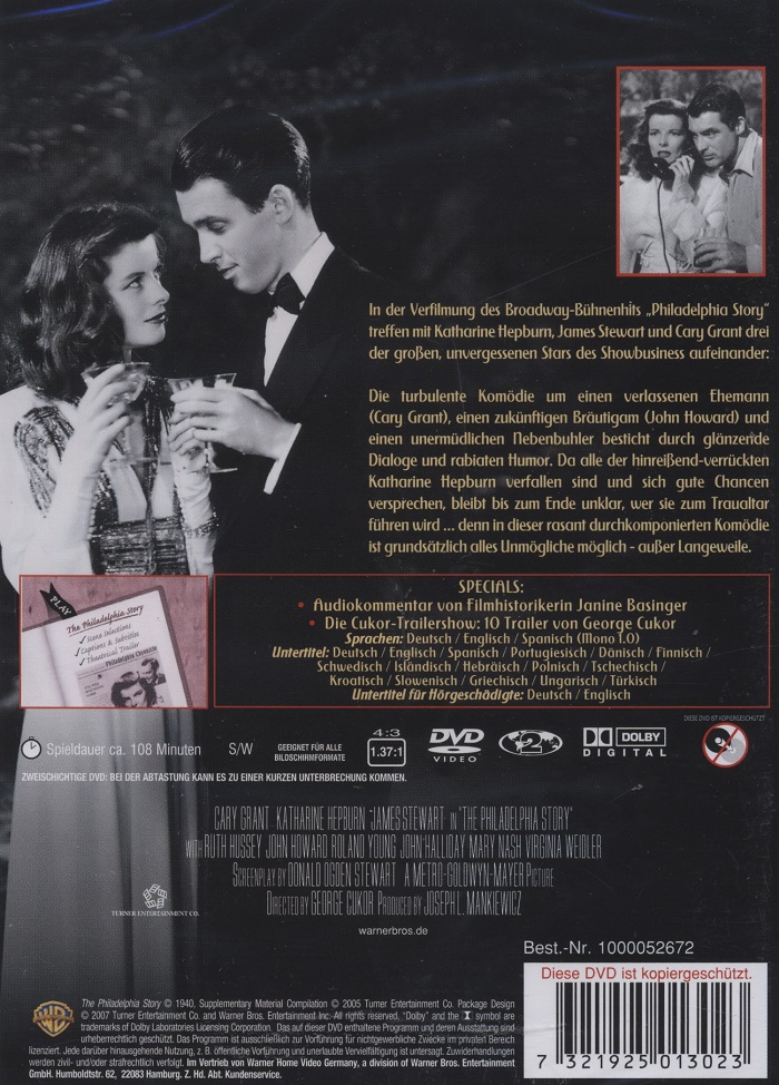 Philadelphia Story (1-disc) - 2