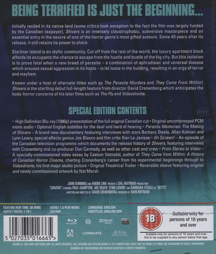 Shivers (ej svensk text) (Blu-ray) - 2