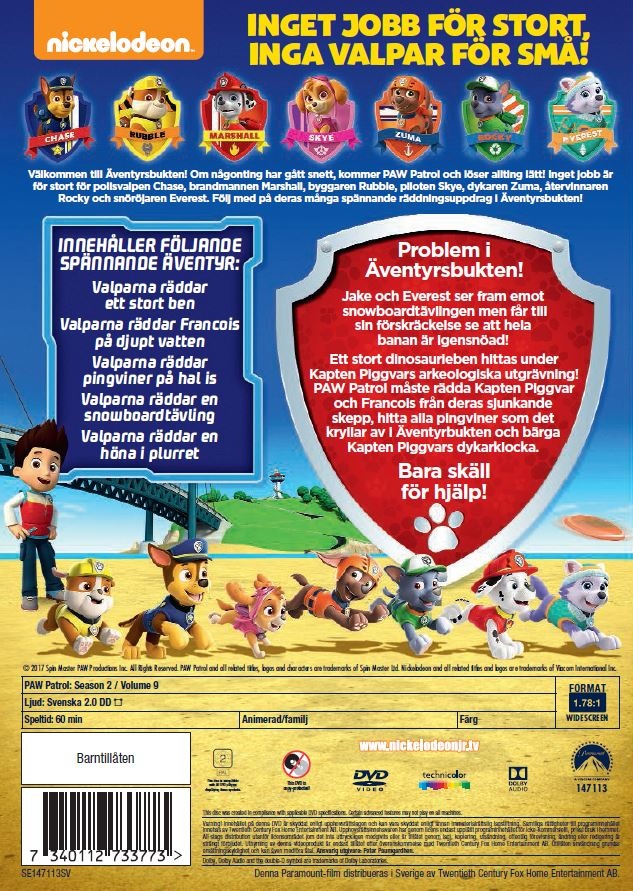 PAW Patrol - Säsong 2 - Volym 9 - 2