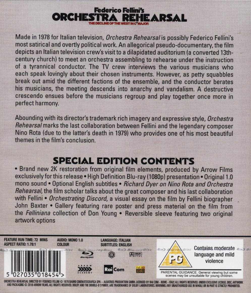 Orchestra Rehearsal (ej svensk text) (Blu-ray) - 2