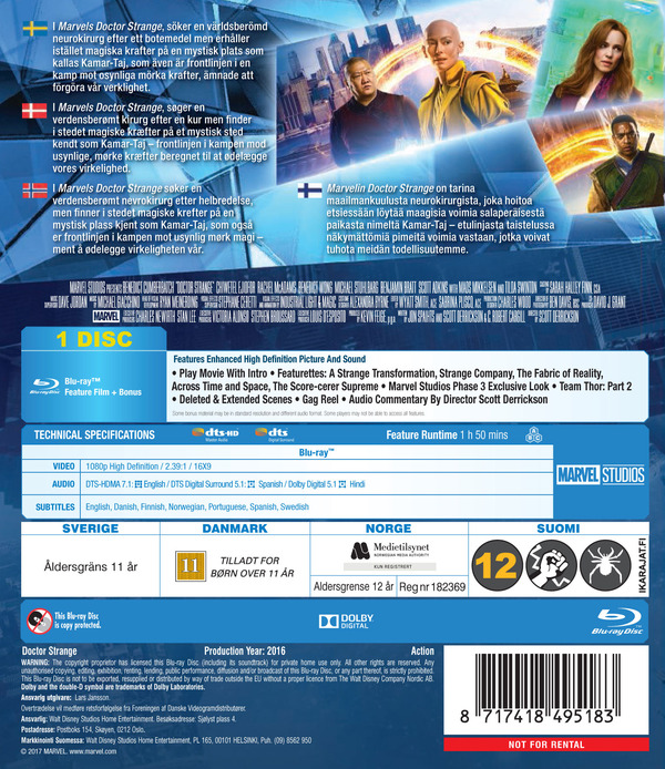 Doctor Strange - Steelbook (Blu-ray) - 2