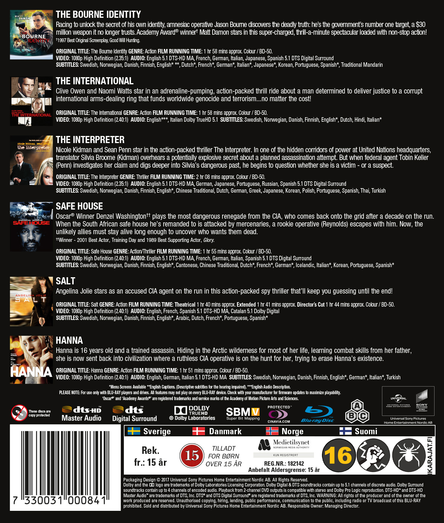 Espionage Collection - Volym 1 (Blu-ray) - 2