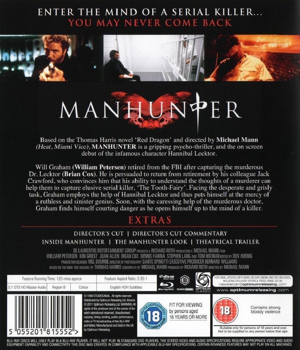 Manhunter (ej svensk text) (Blu-ray) - 2