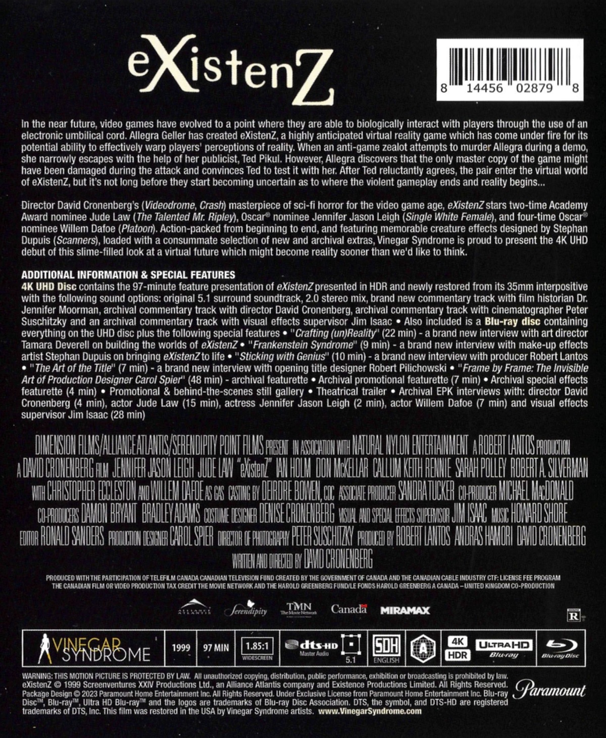 Existenz (ej svensk text) (4K Ultra HD + Blu-ray) - 2