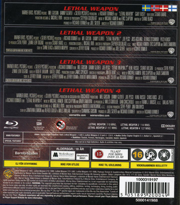 Lethal Weapon 1-4 Collection (4-disc) (Blu-ray) - 2