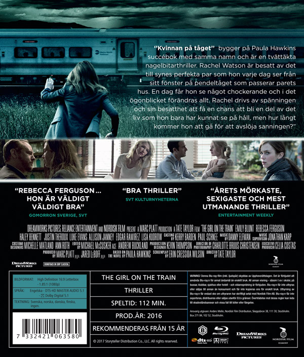 Kvinnan På Tåget (Blu-ray) - 2