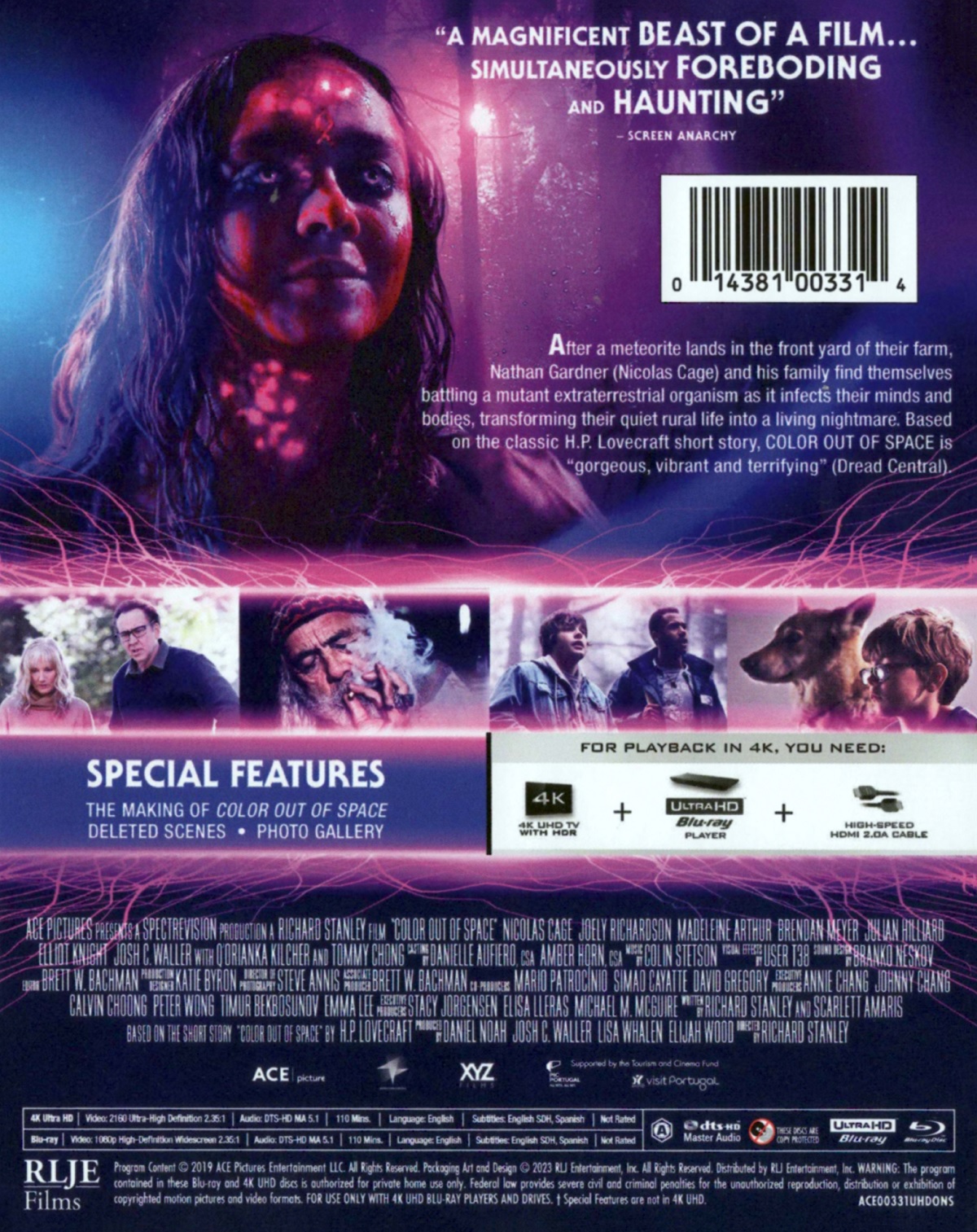 Color Out of Space (Steelbook) (ej svensk text) (4K Ultra HD + Blu-ray) - 2