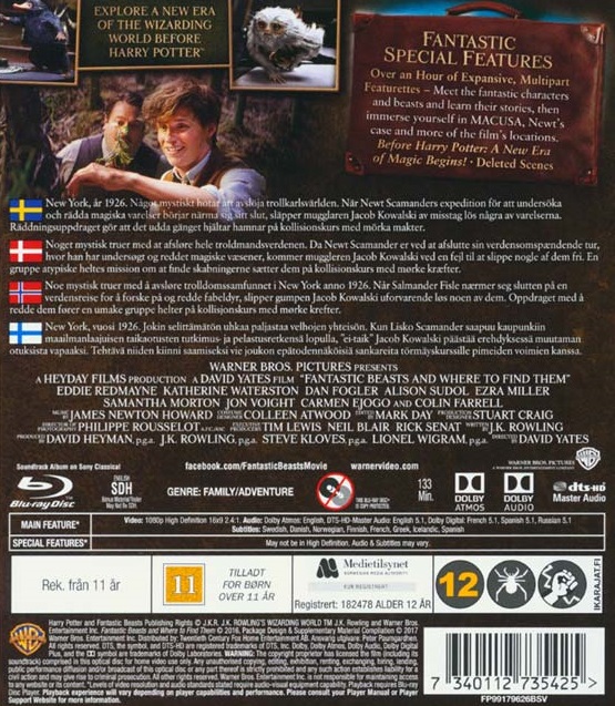 Fantastiska Vidunder Och Var Man Hittar Dem (Blu-ray) - 2