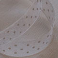 Organza with dots white  3/8 inch 10mm 2 meter