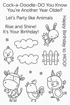 MY FAVORITE THINGS -Barnyard Birthday STAMP & DIE SET