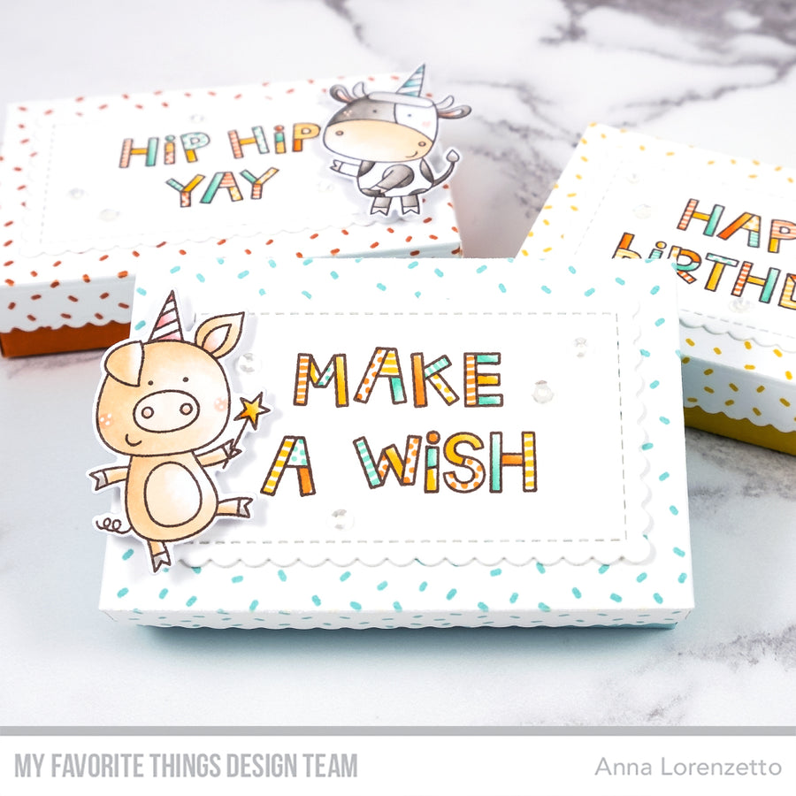 MY FAVORITE THINGS -Barnyard Birthday STAMP & DIE SET - 7