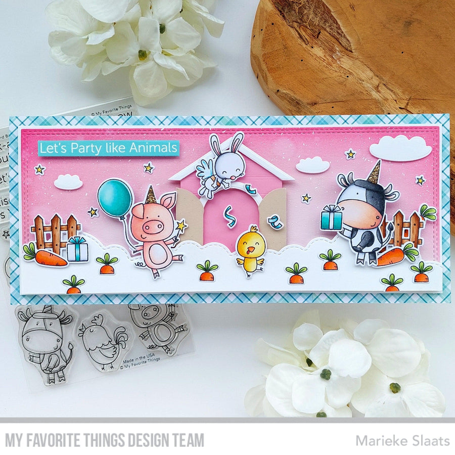 MY FAVORITE THINGS -Barnyard Birthday STAMP & DIE SET - 10