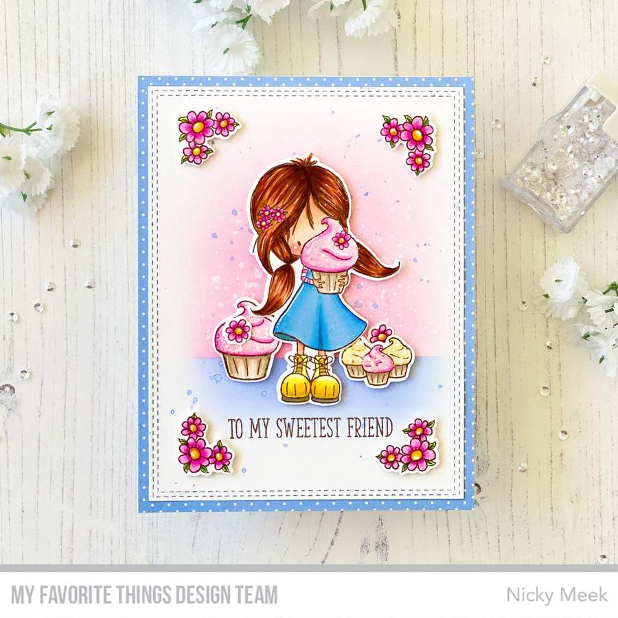My Favorite Things -TI Cupcake Cutie STAMP & DEI SET - 4
