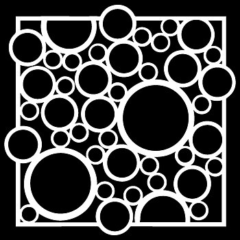 TCW -The Crafter's Workshop Bubble Rebound 6x6 Inch Stencil