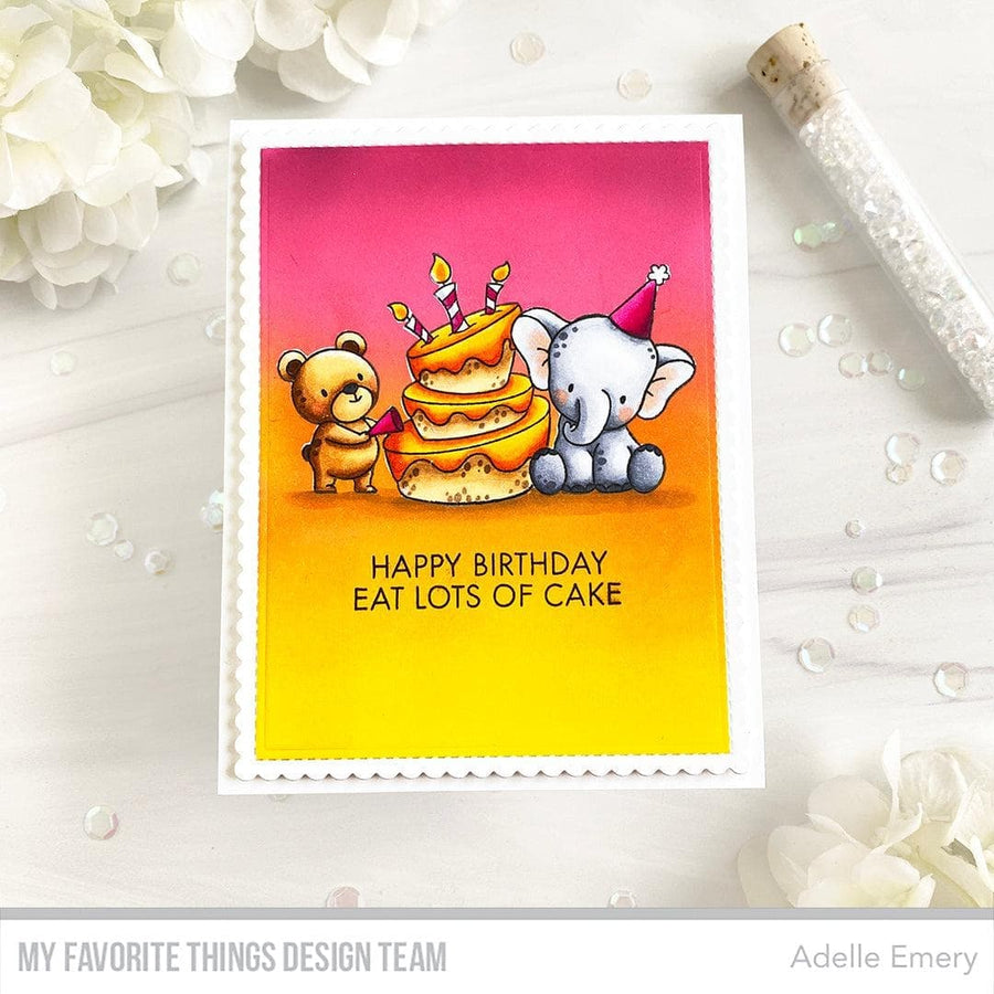 MY FAVORITE THINGS -YUZU Eat Lots of Cake  STAMP & DIE SET - 10