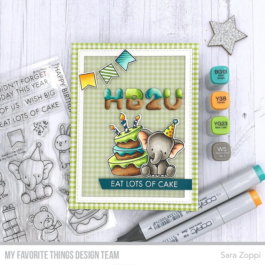 MY FAVORITE THINGS -YUZU Eat Lots of Cake  STAMP & DIE SET - 9