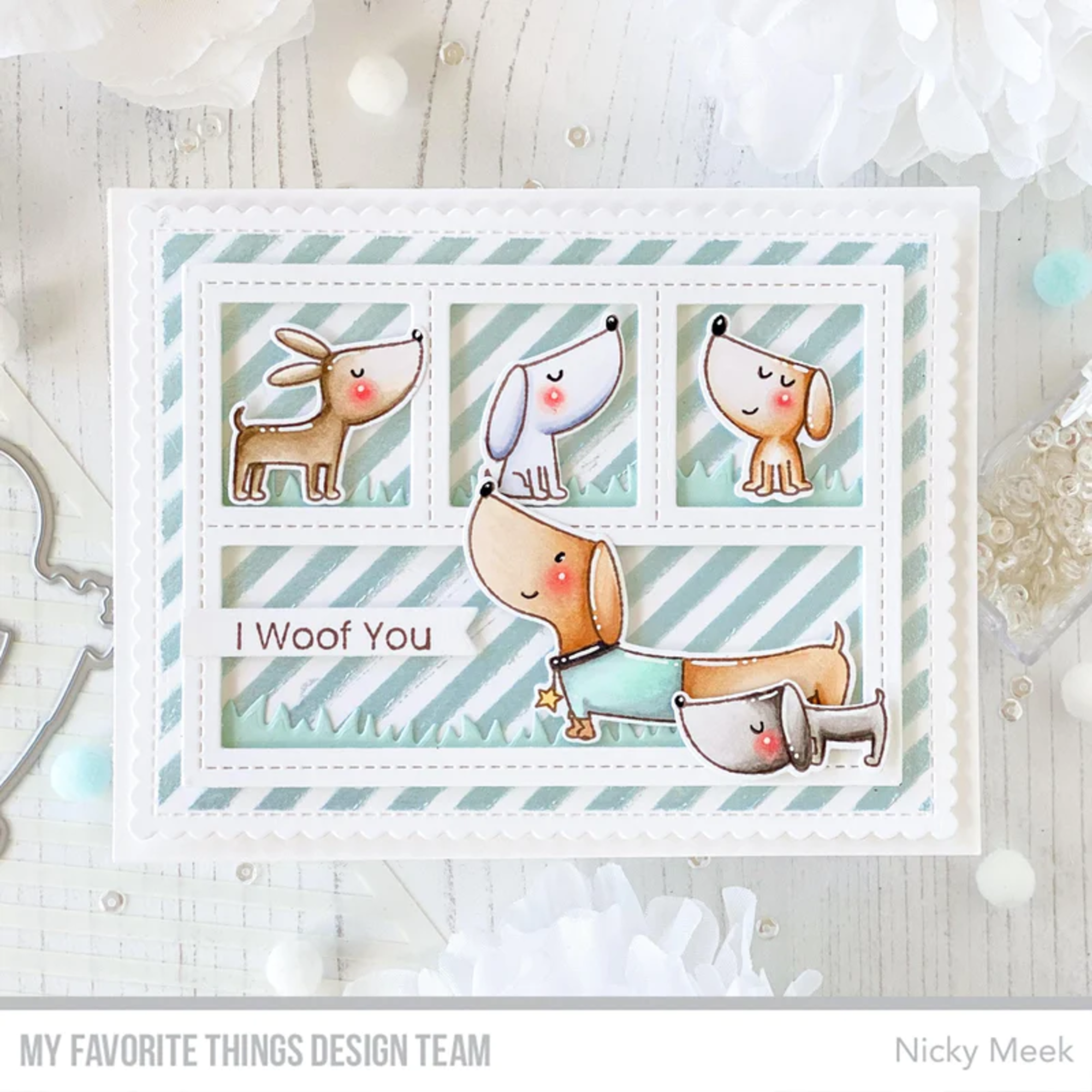 MY FAVORITE THINGS-Diagonal Stripes Stencil - 2