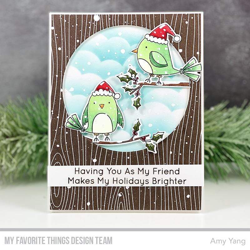 MY FAVORITE THINGS -Christmas Cardinals STAMP & DIE SET - 7