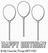 My Favorite Things -Happy Birthday Balloon Trio Die-Namics
