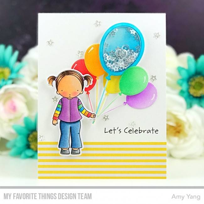 My Favorite Things -Happy Birthday Balloon Trio Die-Namics - 3