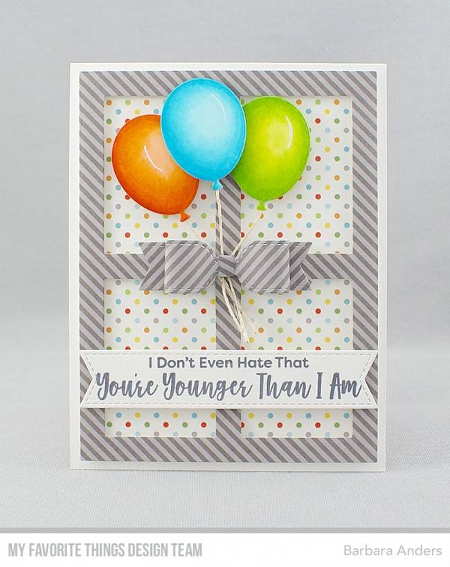 My Favorite Things -Happy Birthday Balloon Trio Die-Namics - 2