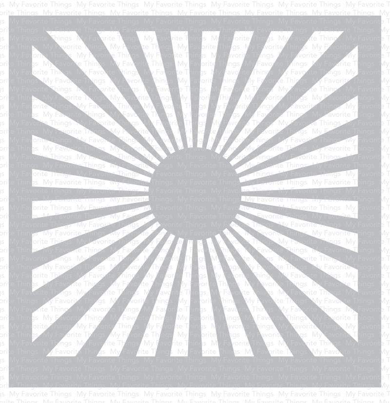 MY FAVORITE THINGS -Radiating Rays Stencil