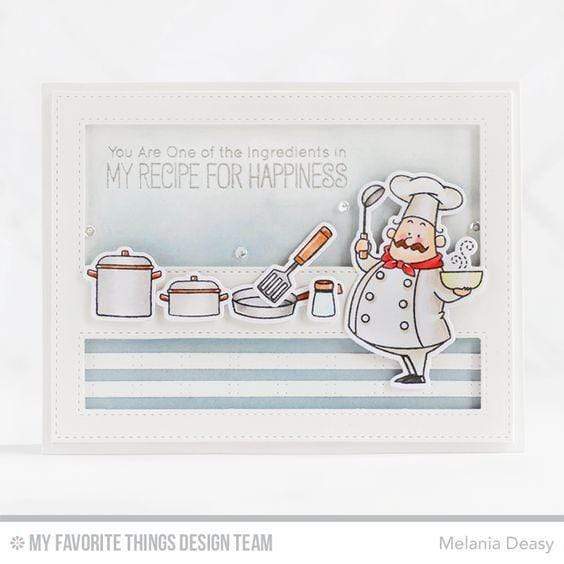 MY FAVORITE THINGS-BB Recipe for Happiness STAMP& DIE SET our very last one - 3