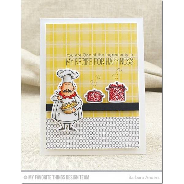 MY FAVORITE THINGS-BB Recipe for Happiness STAMP& DIE SET our very last one - 10