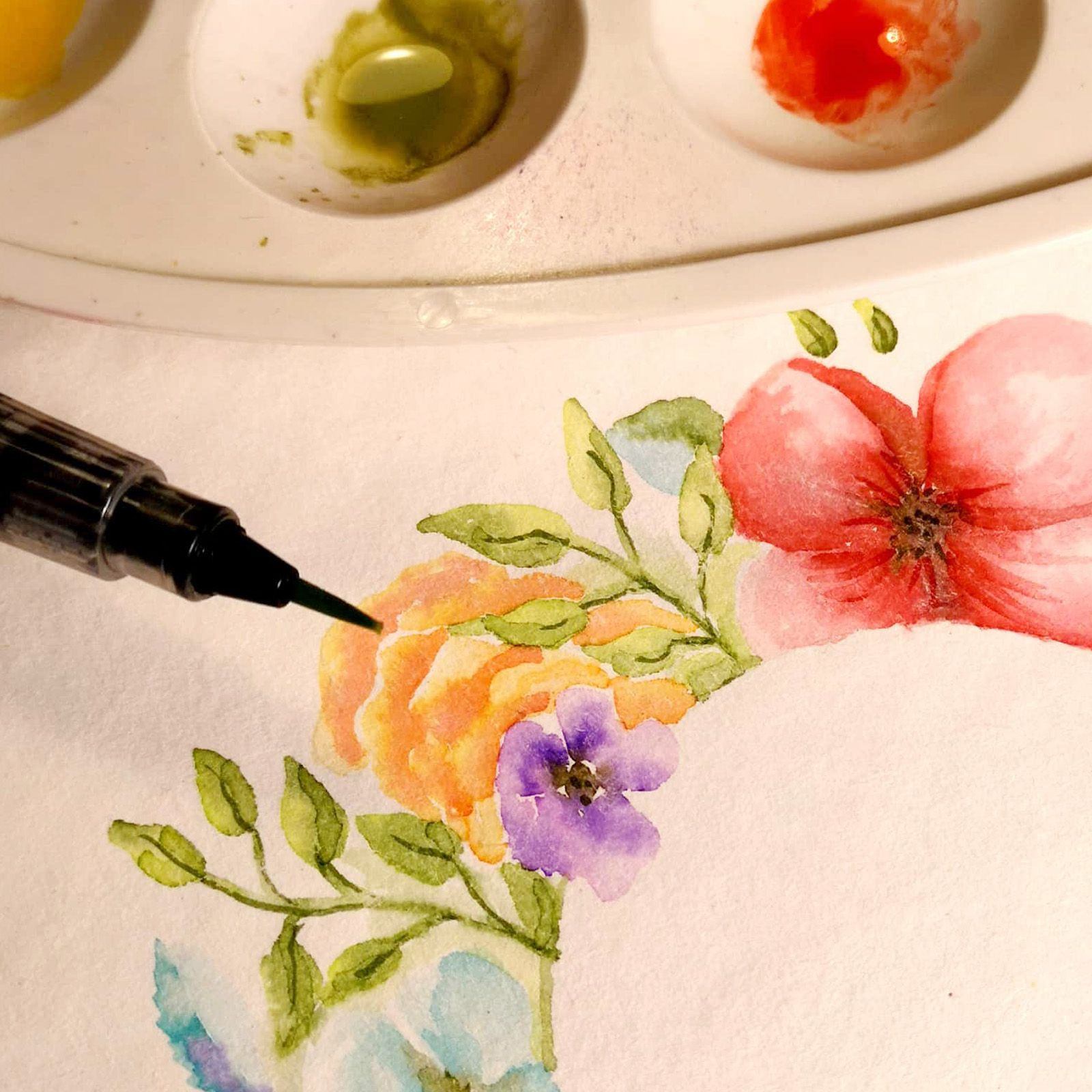 Florence • Watercolor paper texture 300g. 30,5x30,5cm 5pcs - 5
