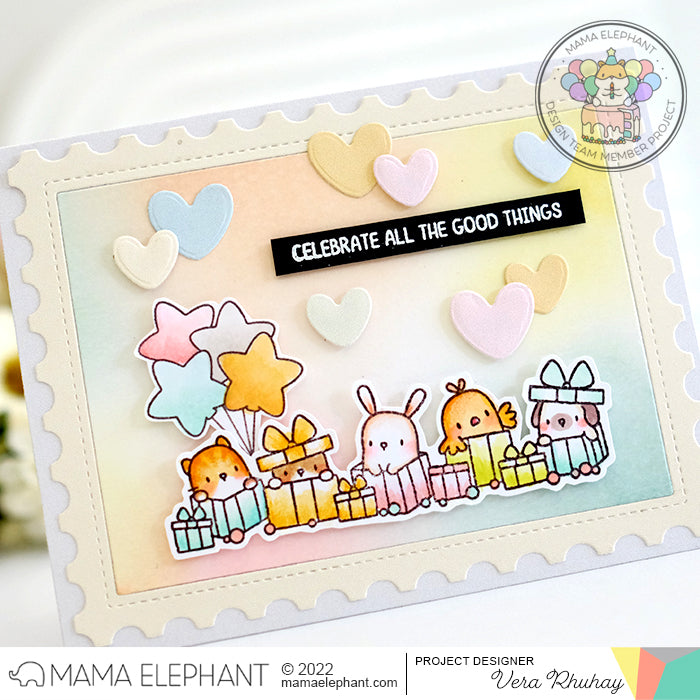 MAMA ELEPHANT -POSTAGE FRAME - CREATIVE CUTS - 4