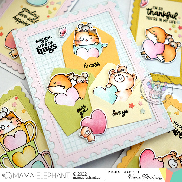 MAMA ELEPHANT -POSTAGE FRAME - CREATIVE CUTS - 3