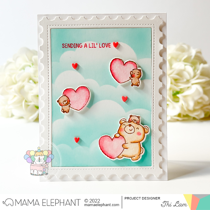 MAMA ELEPHANT -POSTAGE FRAME - CREATIVE CUTS - 2