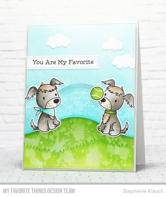 MY FAVORITE THINGS-Puppy Pals STAMP & DIE SET - 2