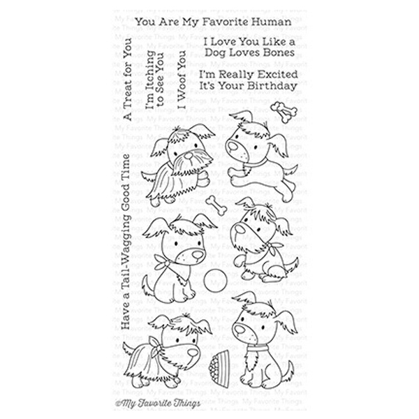 MY FAVORITE THINGS-Puppy Pals STAMP & DIE SET